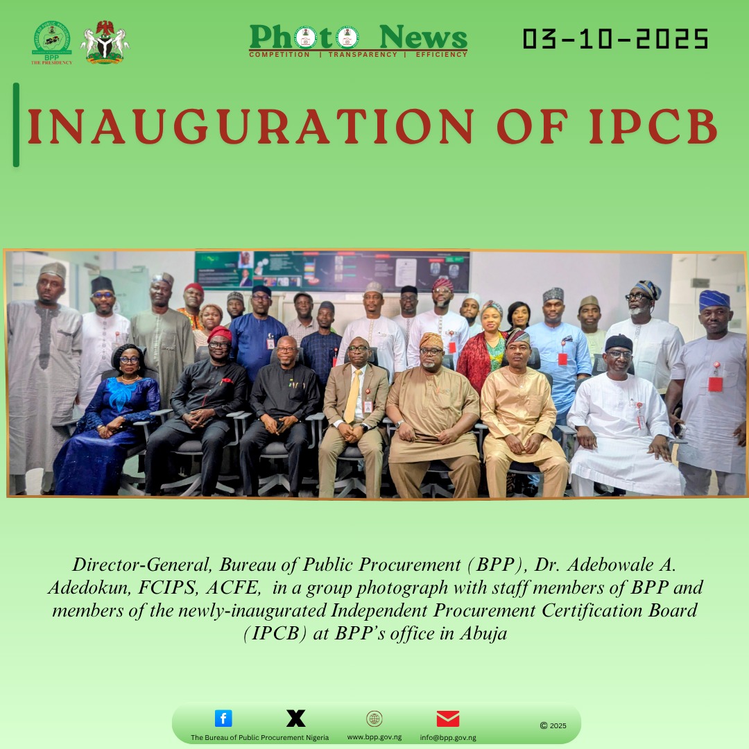 An independent certification board, established by the Bureau of Public Procurement (BPP), will oversee the certification process, including developing exam content and maintaining a database of certified professionals. This scheme is expected to raise the standards of procurement practice in Nigeria, promote professionalism, and improve the effectiveness of procurement processes across all sectors.