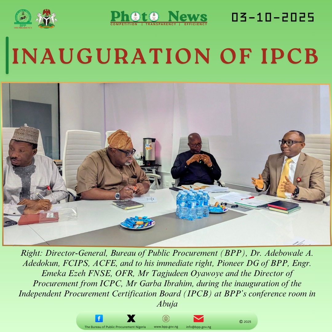 An independent certification board, established by the Bureau of Public Procurement (BPP), will oversee the certification process, including developing exam content and maintaining a database of certified professionals. This scheme is expected to raise the standards of procurement practice in Nigeria, promote professionalism, and improve the effectiveness of procurement processes across all sectors.