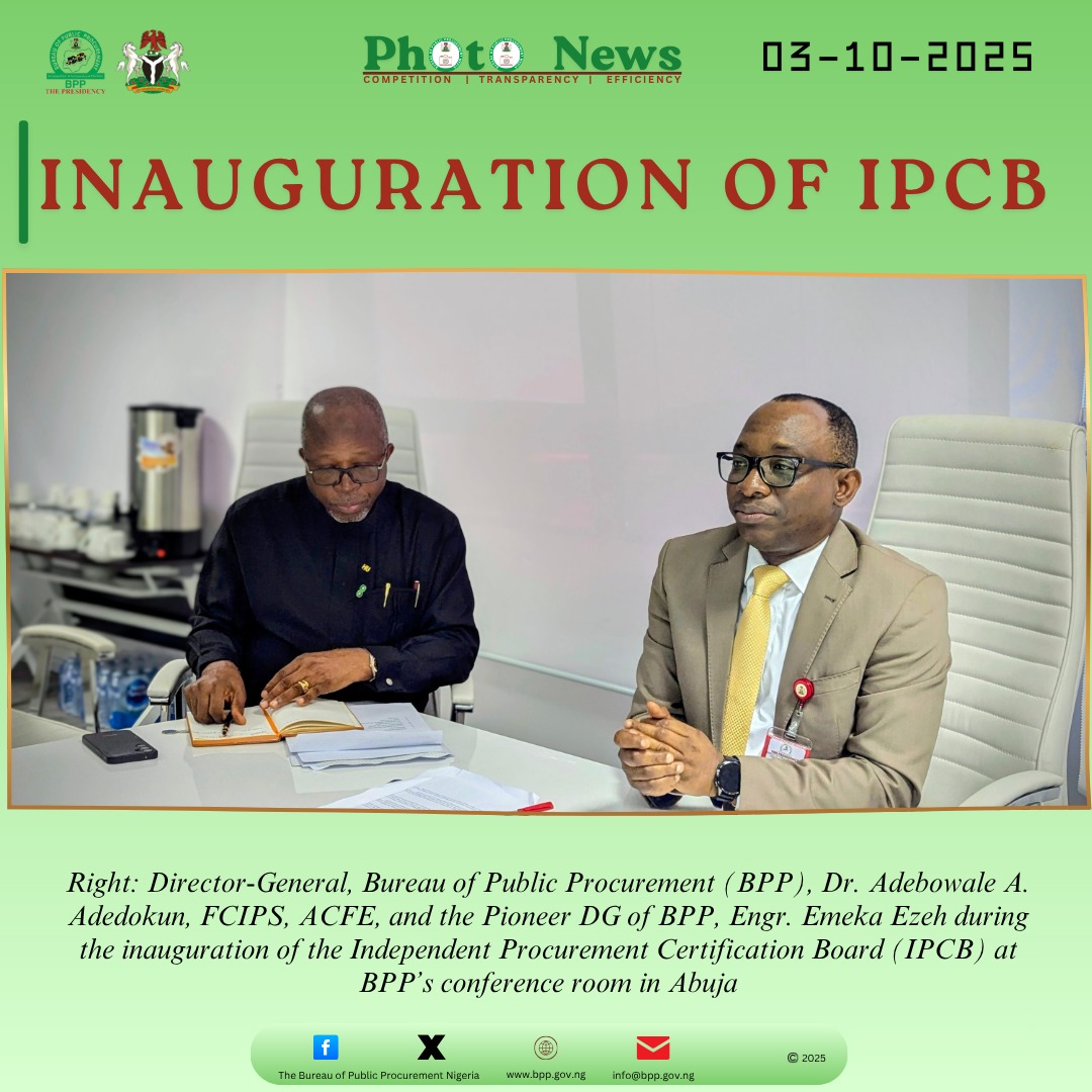 An independent certification board, established by the Bureau of Public Procurement (BPP), will oversee the certification process, including developing exam content and maintaining a database of certified professionals. This scheme is expected to raise the standards of procurement practice in Nigeria, promote professionalism, and improve the effectiveness of procurement processes across all sectors.
