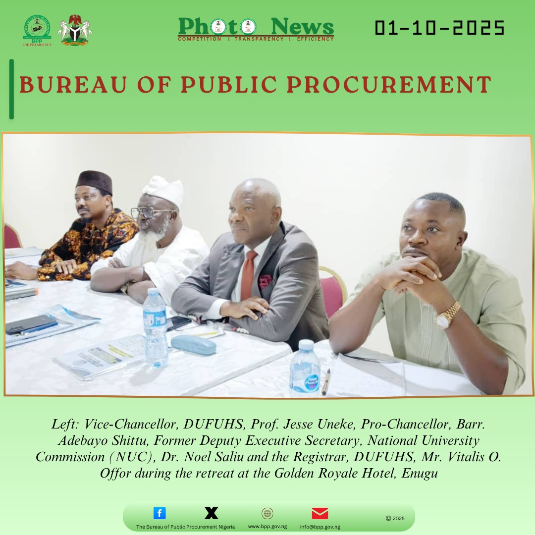 The Bureau of Public Procurement (BPP) has launched a comprehensive framework and guidelines for strengthening procurement practices in Nigerian universities, aligning them with global best practices to promote transparency, accountability, and fairness, leading to sustainable growth and direct benefits to the Nigerian people.
